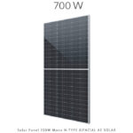 پنل خورشیدی 700 وات مونو کریستال دو طرفه برند AE SOLAR